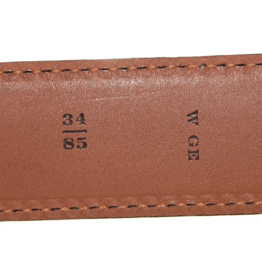 Trafalgar NWT Classic Belt Size 85 (34) in Solid Gray Suede Leather